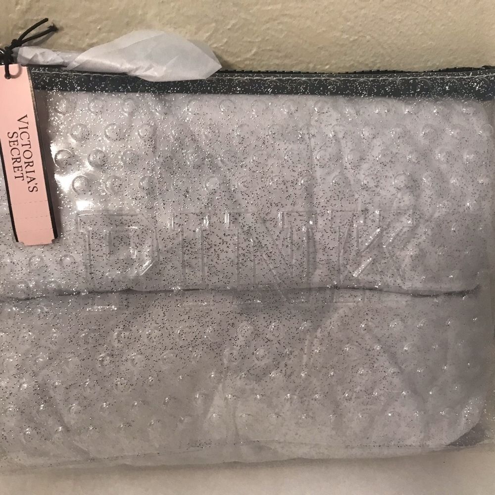 VS PINK‎ Glitter Dot Makeup Bag/Clutch